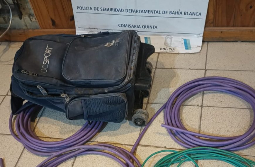 Cuatro detenidos por robar cables en un supermercado mayorista