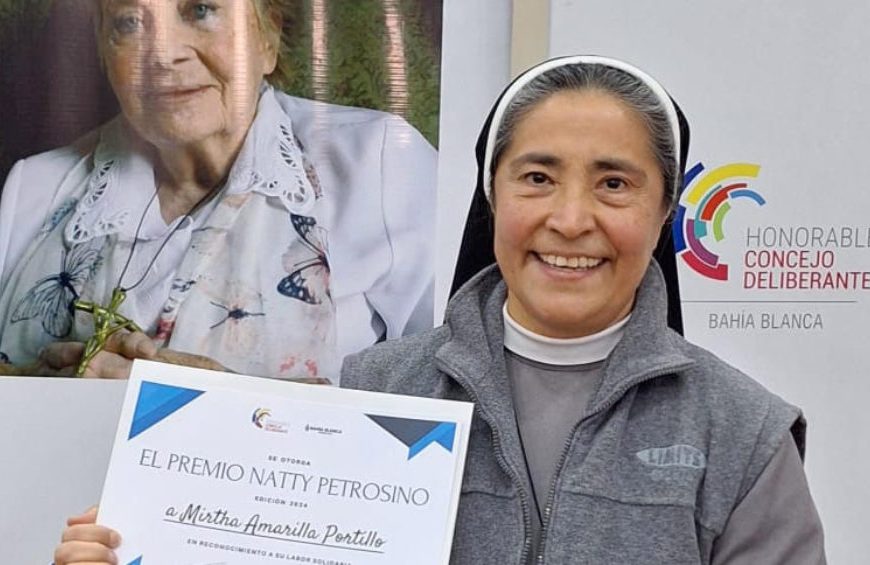 El HCD y el Municipio le entregaron el premio “Natty Petrosino” a la Hermana Superiora Mirtha Amarilla Portillo