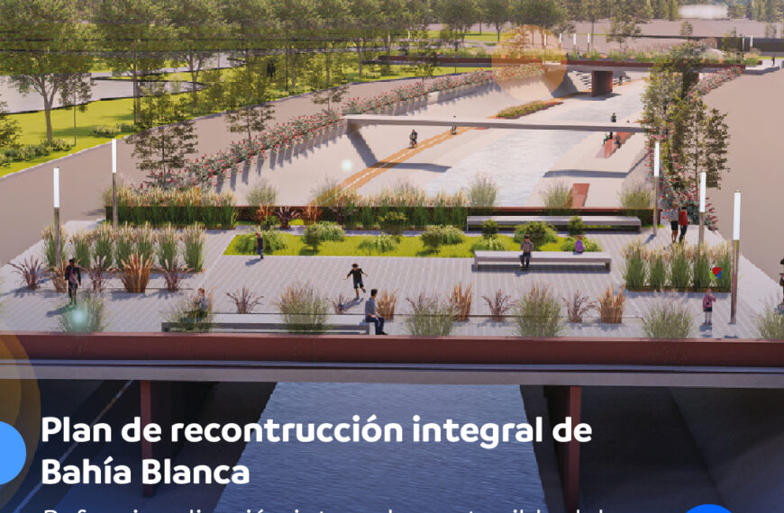 La reconstrucción del Canal Maldonado sumará nuevos espacios públicos y un corredor urbano que integrará a toda la ciudad