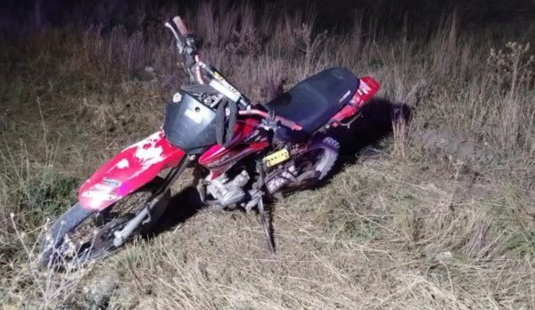 Accidente entre una moto y una bicicleta