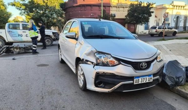 Accidente en Almafuerte y Rondeau