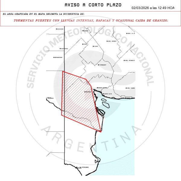 Aviso meteorológico a muy corto plazo