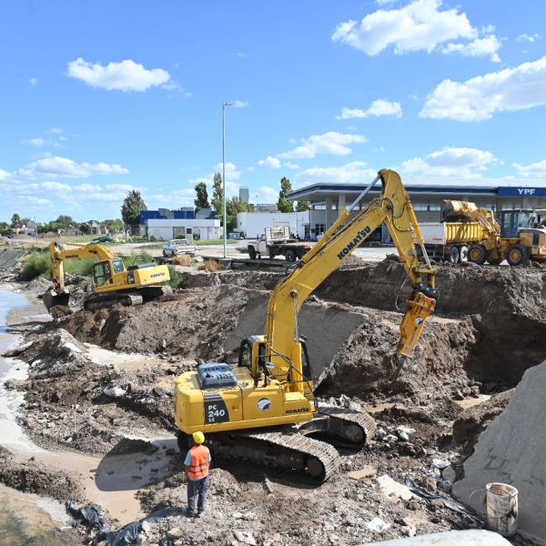 Bahía avanza con los trabajos en los puentes de Pampa Central y Don Bosco