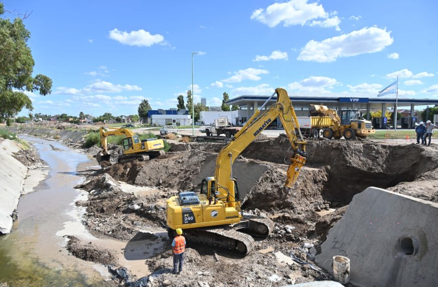 Bahía avanza con los trabajos en los puentes de Pampa Central y Don Bosco