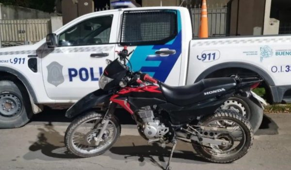Recuperaron una moto que habría sido robada