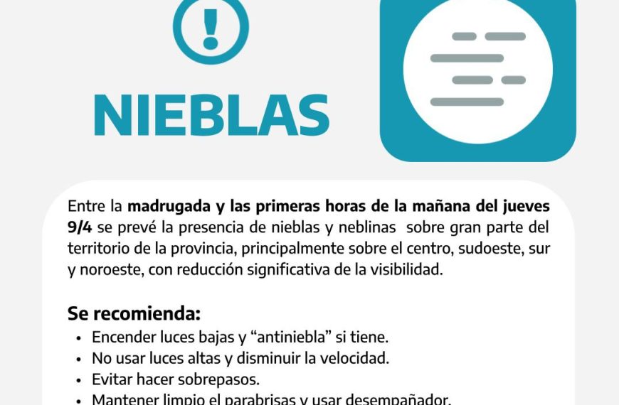 Se esperan nieblas hasta el mediodía en Bahía