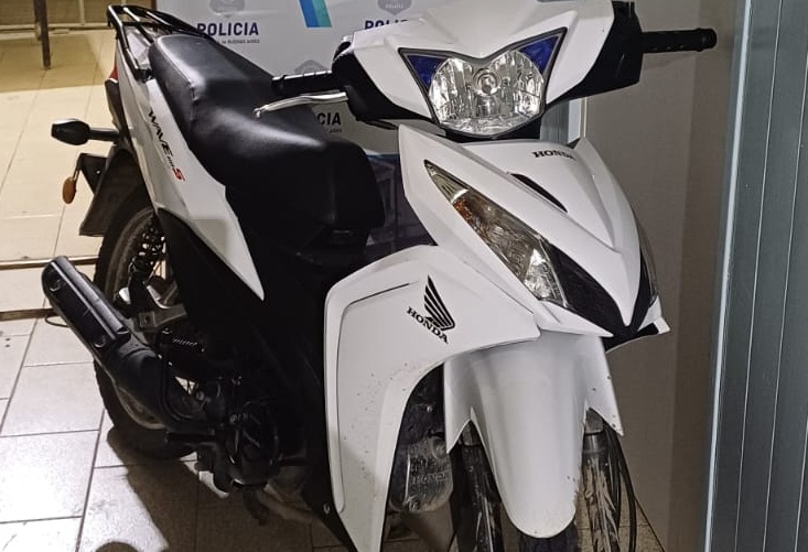 Detuvieron a un menor con una moto robada