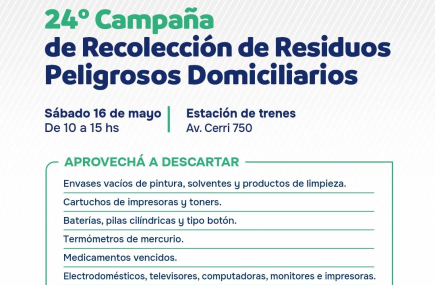 Campaña de Recolección de Residuos Peligrosos Domiciliarios