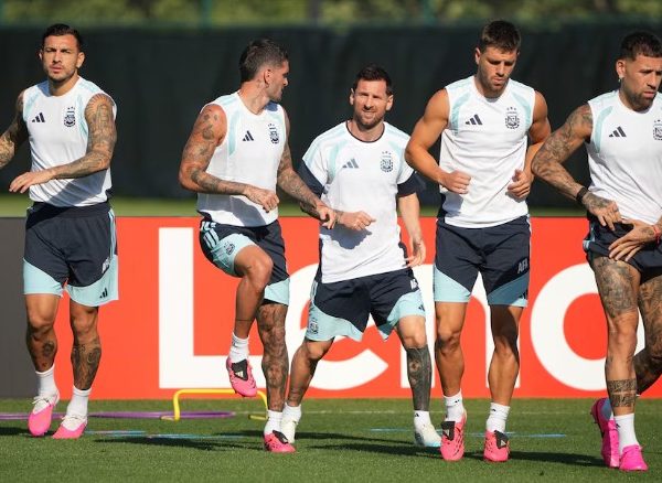 La última práctica de Argentina antes del debut en el Mundial