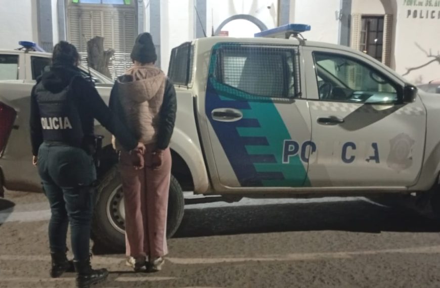 Detuvieron a una mujer acusada de un robo en el barrio Pampa Central