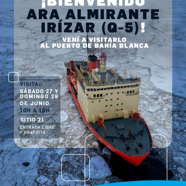 El ARA Almirante Irízar abre sus puertas en el Puerto de Bahía Blanca