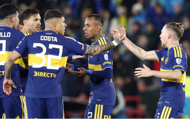 Boca Juniors le ganó 3-1 a Recoleta por la ida de los octavos de final en la Copa Sudamericana