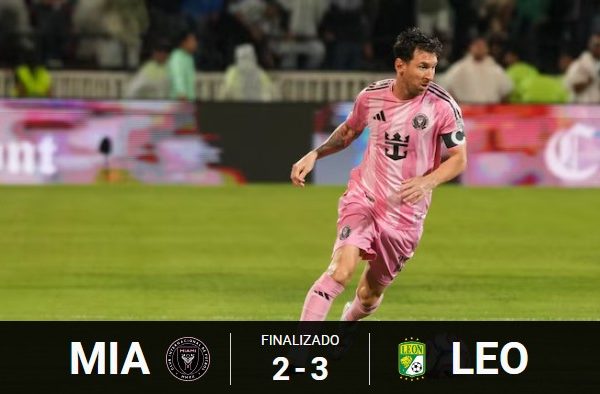 Con la vuelta de Messi, Inter Miami perdió 3-2 ante León y quedó eliminado de la Leagues Cup