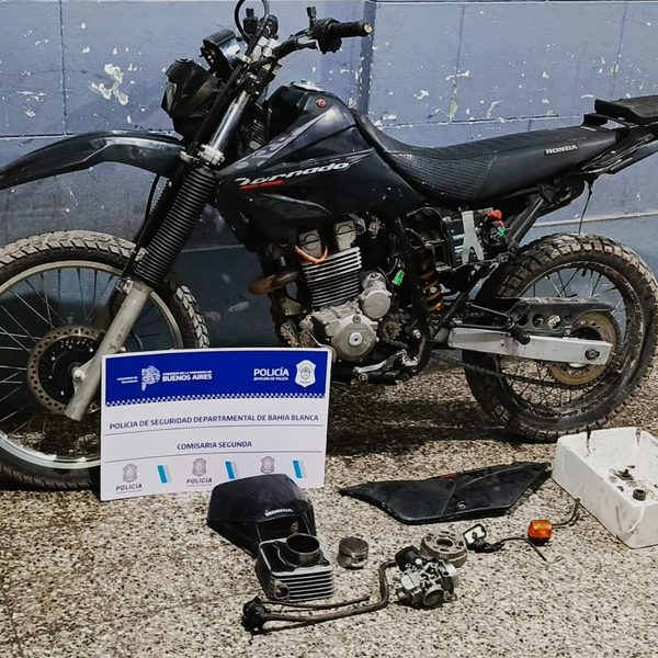 Allanamiento por el robo de una moto y aprehensión de una persona
