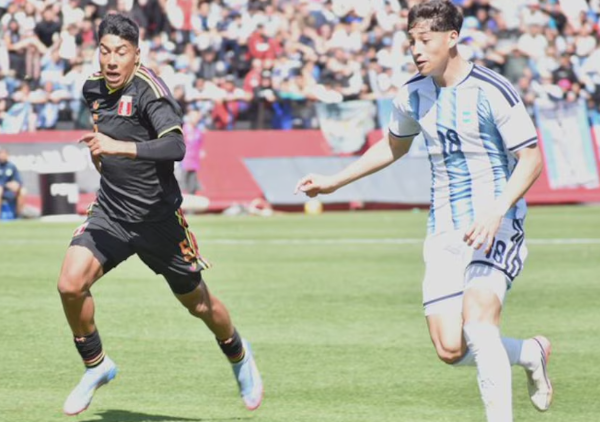 Con un gol sobre el final, la selección argentina Sub 19 le ganó 1-0 a Perú y se clasificó a la final de los Juegos Suramericanos
