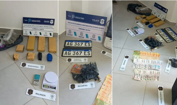 Un allanamiento en el centro terminó con el secuestro de 3 kilos de marihuana