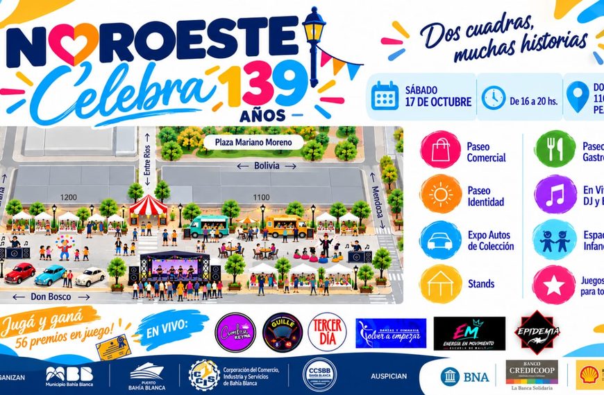 “Noroeste Celebra”- Festejos por el 139º aniversario del histórico barrio de la ciudad