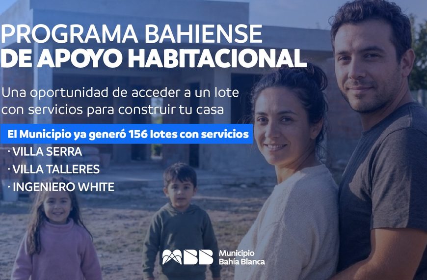 El Municipio presentó “Apoyo Habitacional”, el programa con el que se sortearán 156 lotes con servicios para la construcción de viviendas familiares